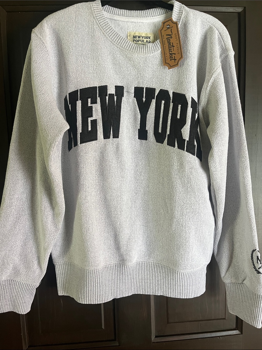 Men’s Light Gray Crewneck Sweater